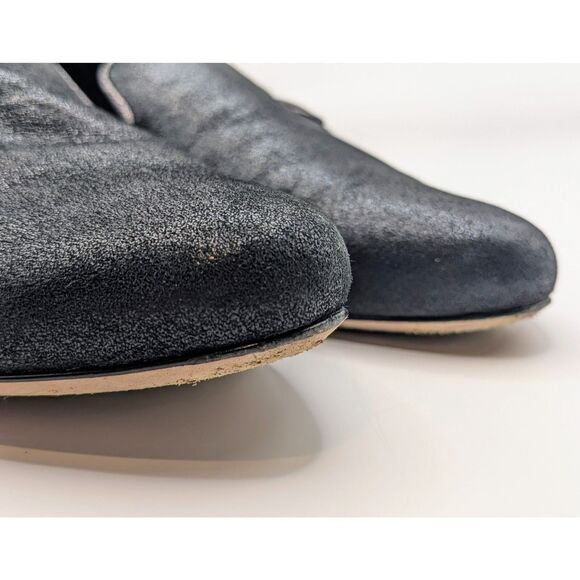 Veronica Beard Griffin 2 Black Metallic Slip-On Loafers Women’s Size 10 Leather - Picture 5 of 7